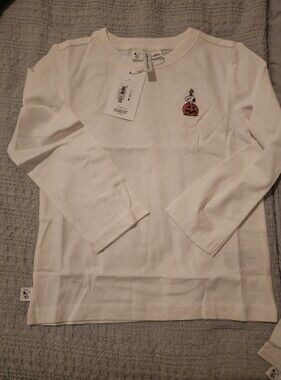 Janie and Jack Cream Long-Sleeve Tee with Pumpkin Snoopy Patch